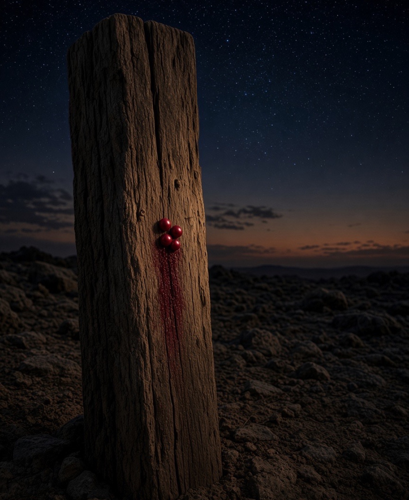 The Crimson Worm · Psa 22:6, Isa 53:5, Isa 1:18